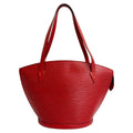Louis Vuitton Red Color Leather Tote Bag (Pre-Owned)