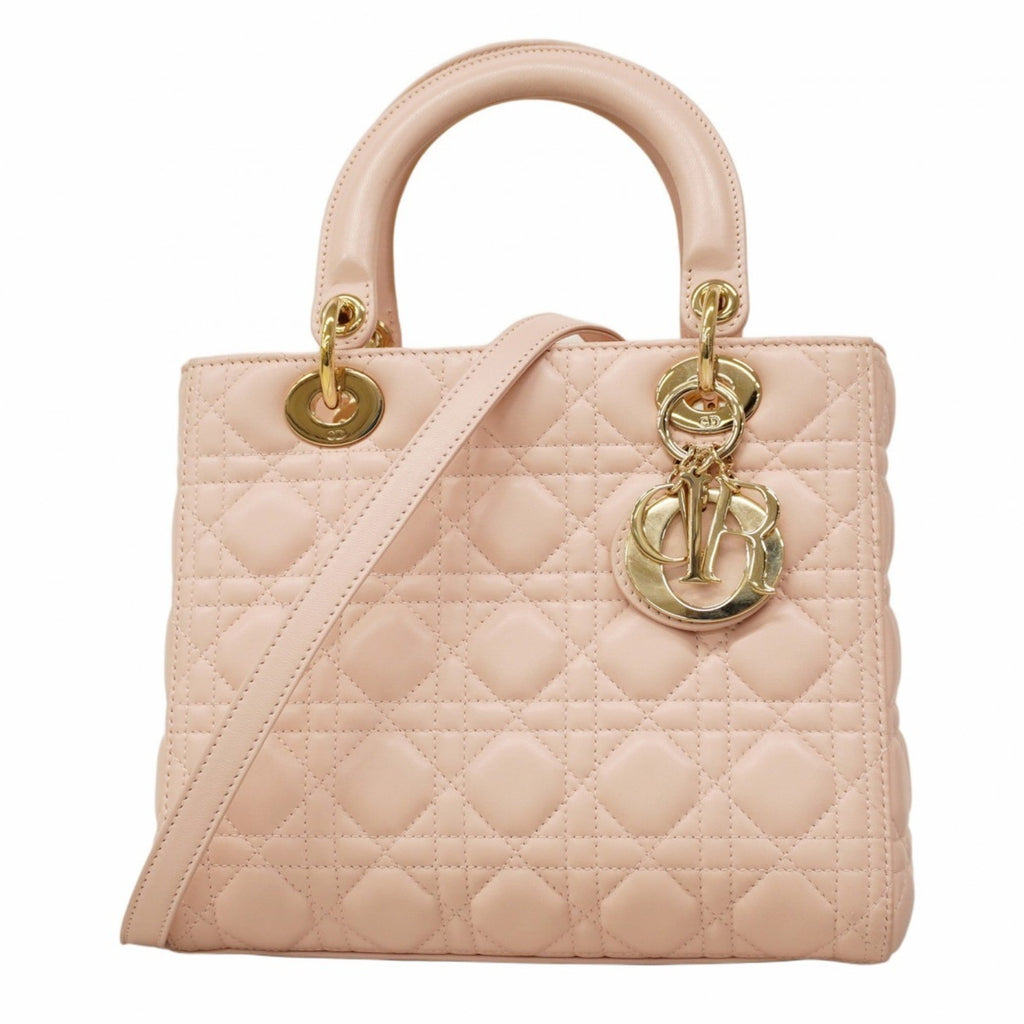 Christian Dior Pink Leather Handbag (Pre-Owned)