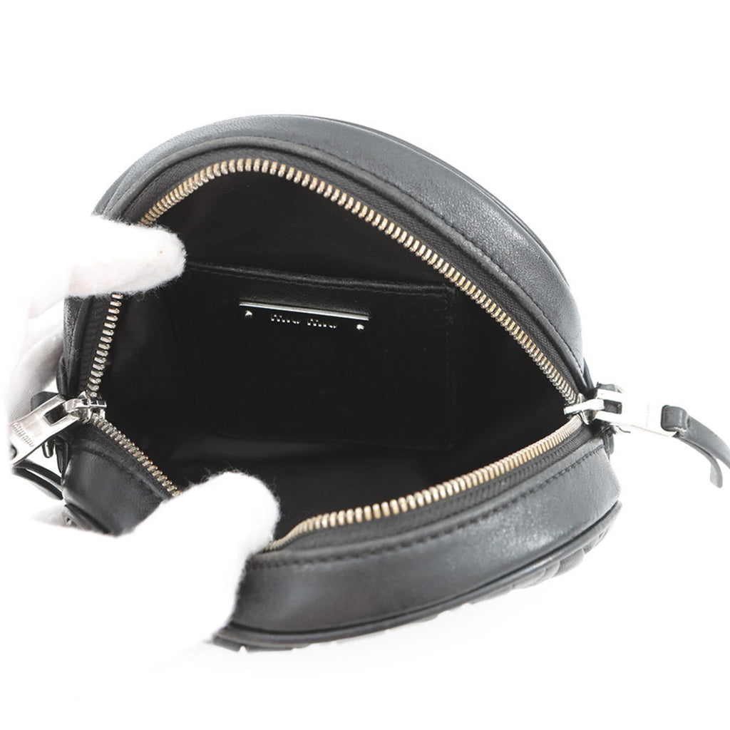 Miu Miu Matelasse Black Shoulder Bag (Pre-Owned)