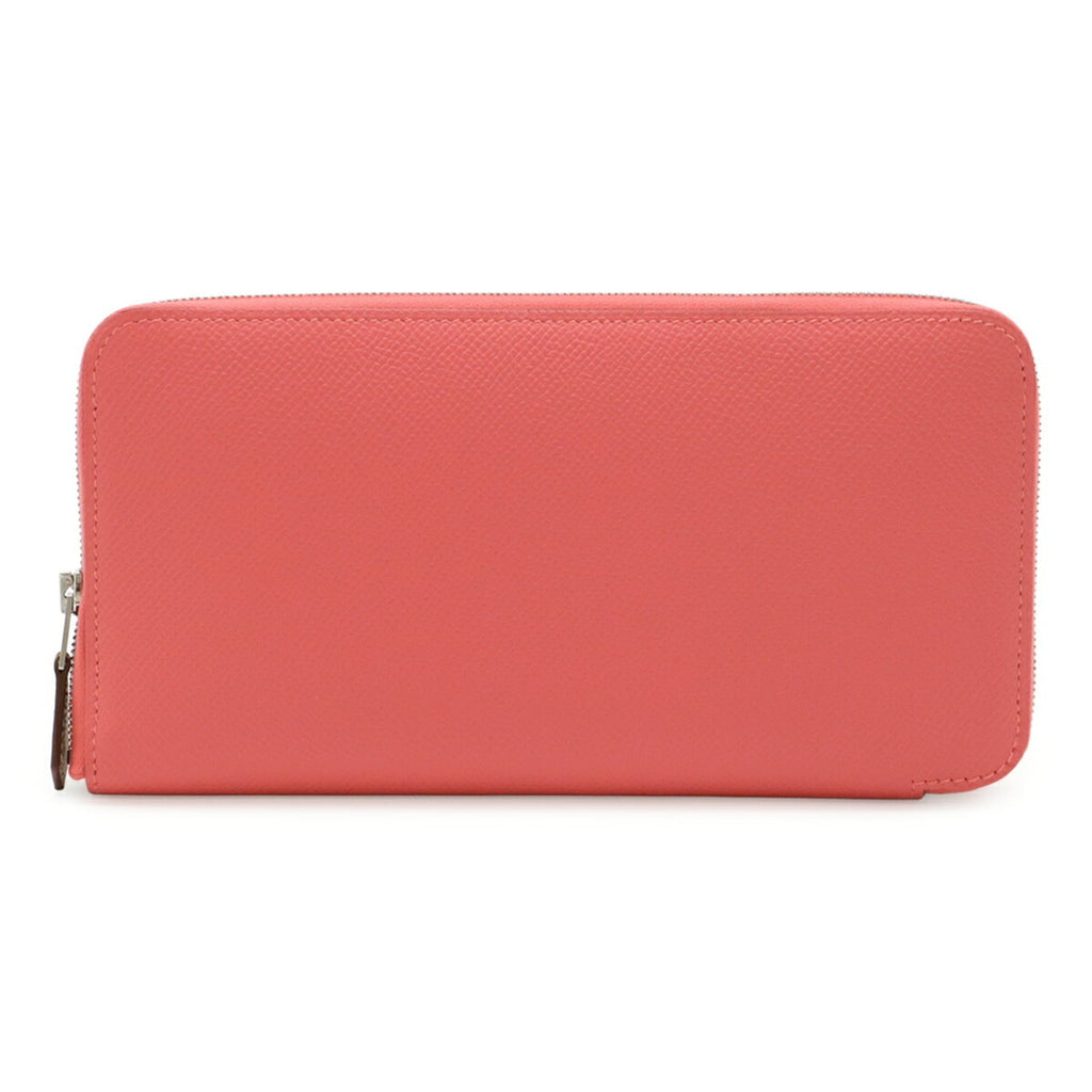 Hermes Silk'in Rose Azalee Epsom Leather Silk Long Wallet (Bi-Fold) (Pre-Owned)