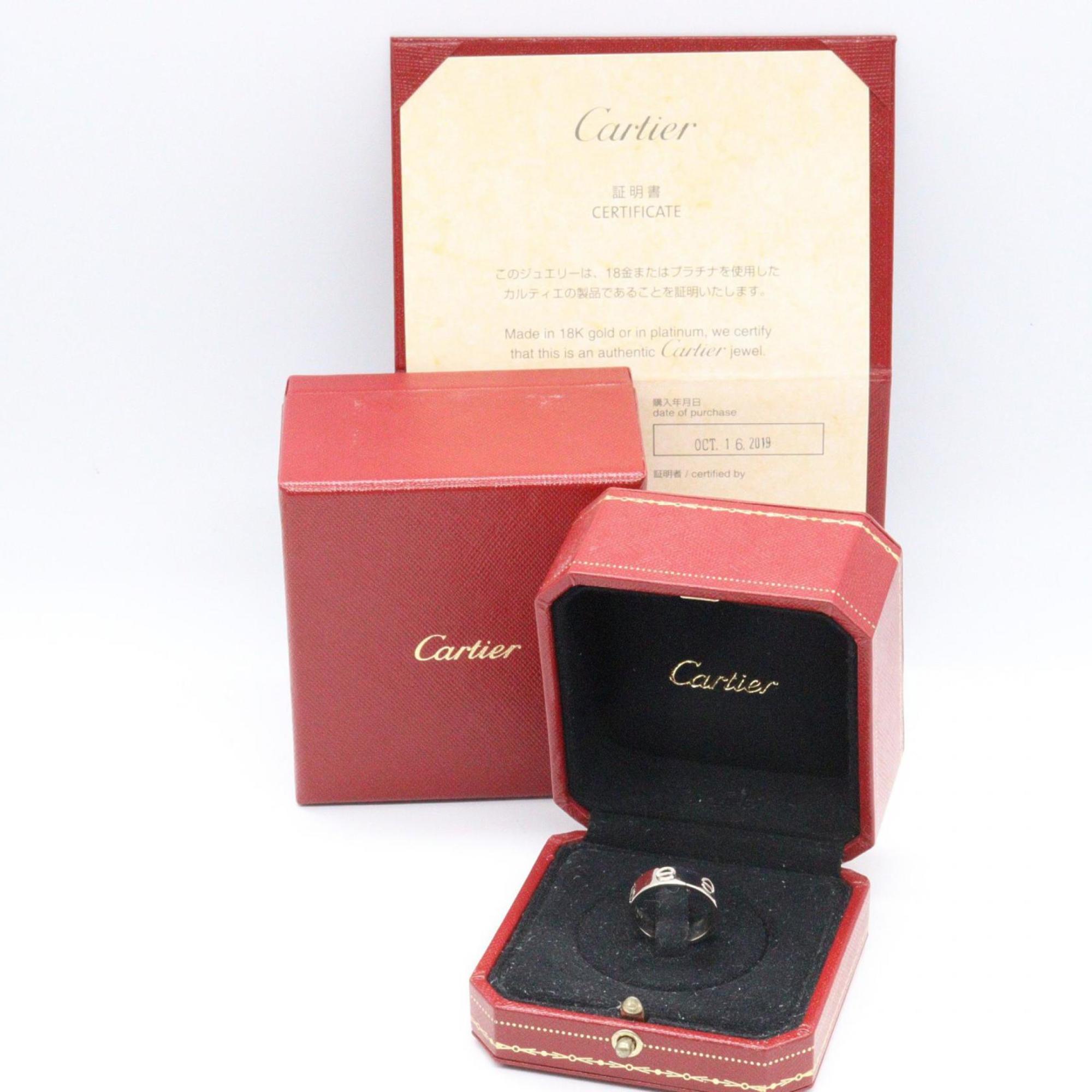 Cartier Silver White Gold (18K) Band Ring (Pre-Owned)