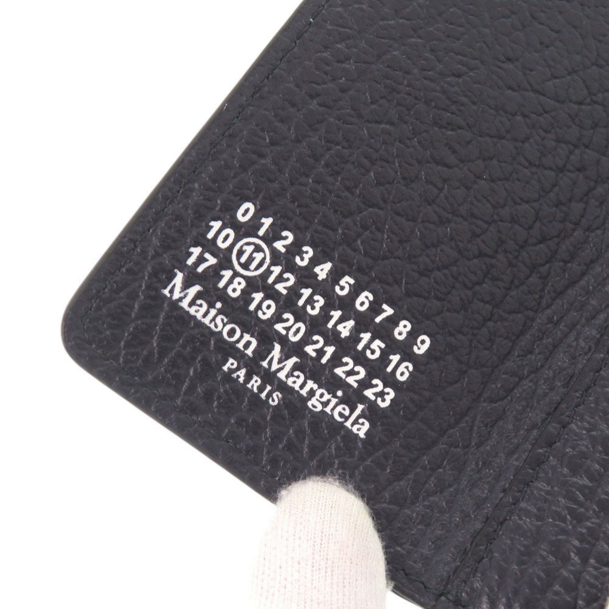 Maison Margiela Navy Leather Wallet (Tri-Fold) (Pre-Owned)