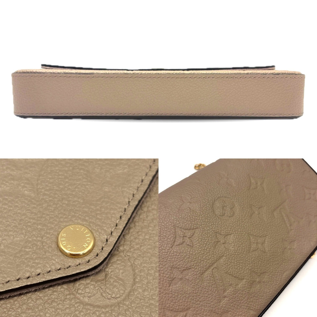 Louis Vuitton Monogram Empreinte Tourterelle Monogram Empreinte Pochette Shoulder Bag (Pre-Owned)