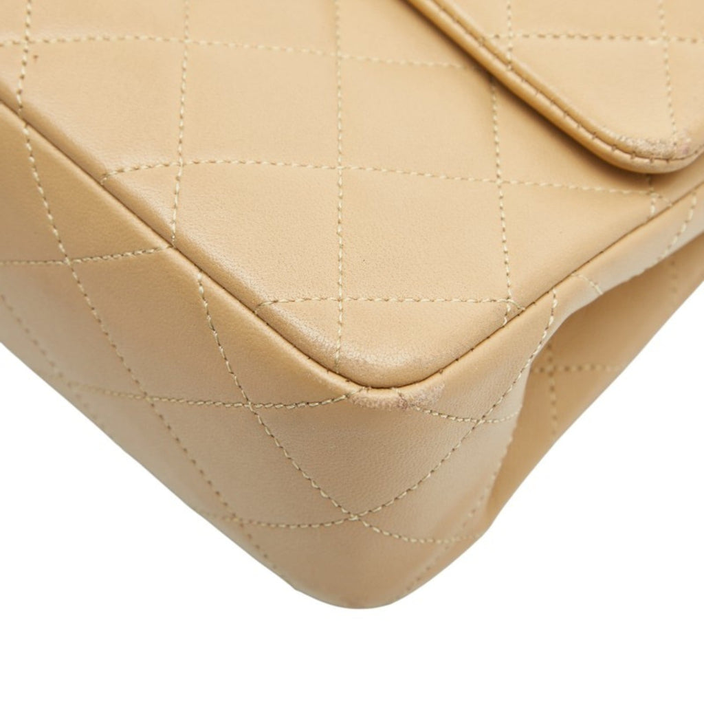 Chanel Beige Leather Shoulder Bag (Pre-Owned)