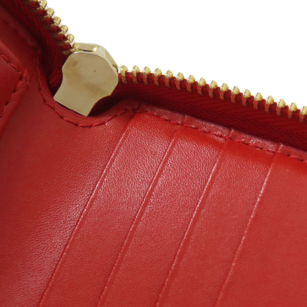 Salvatore Ferragamo Red Color Leather Wallet (Bi-Fold) (Pre-Owned)