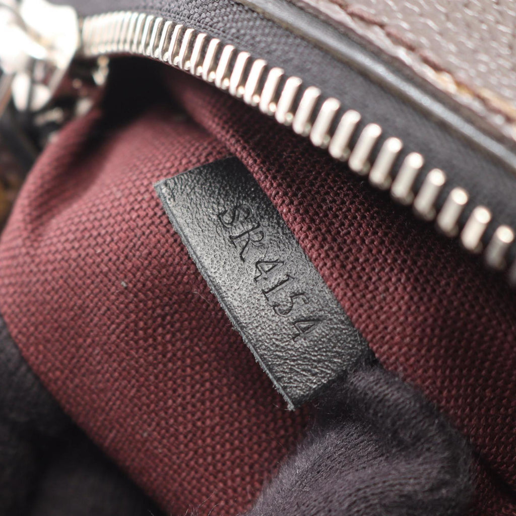 Louis Vuitton Black Brown Monogram Leather Backpack (Pre-Owned)