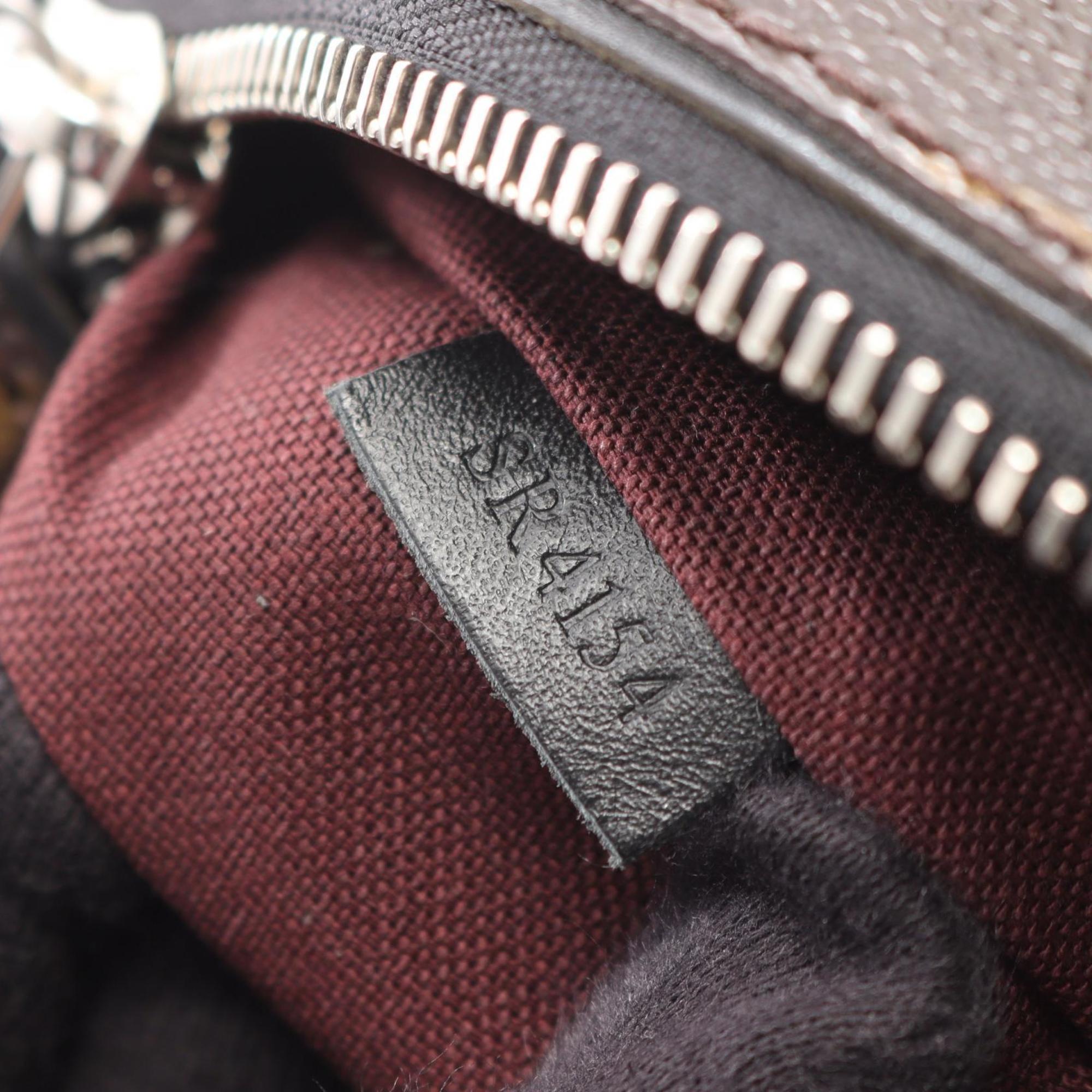 Louis Vuitton Black Brown Monogram Leather Backpack (Pre-Owned)