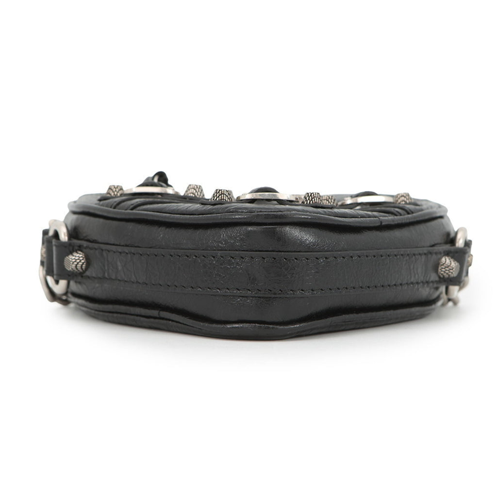 Balenciaga Black Leather Shoulder Bag (Pre-Owned)