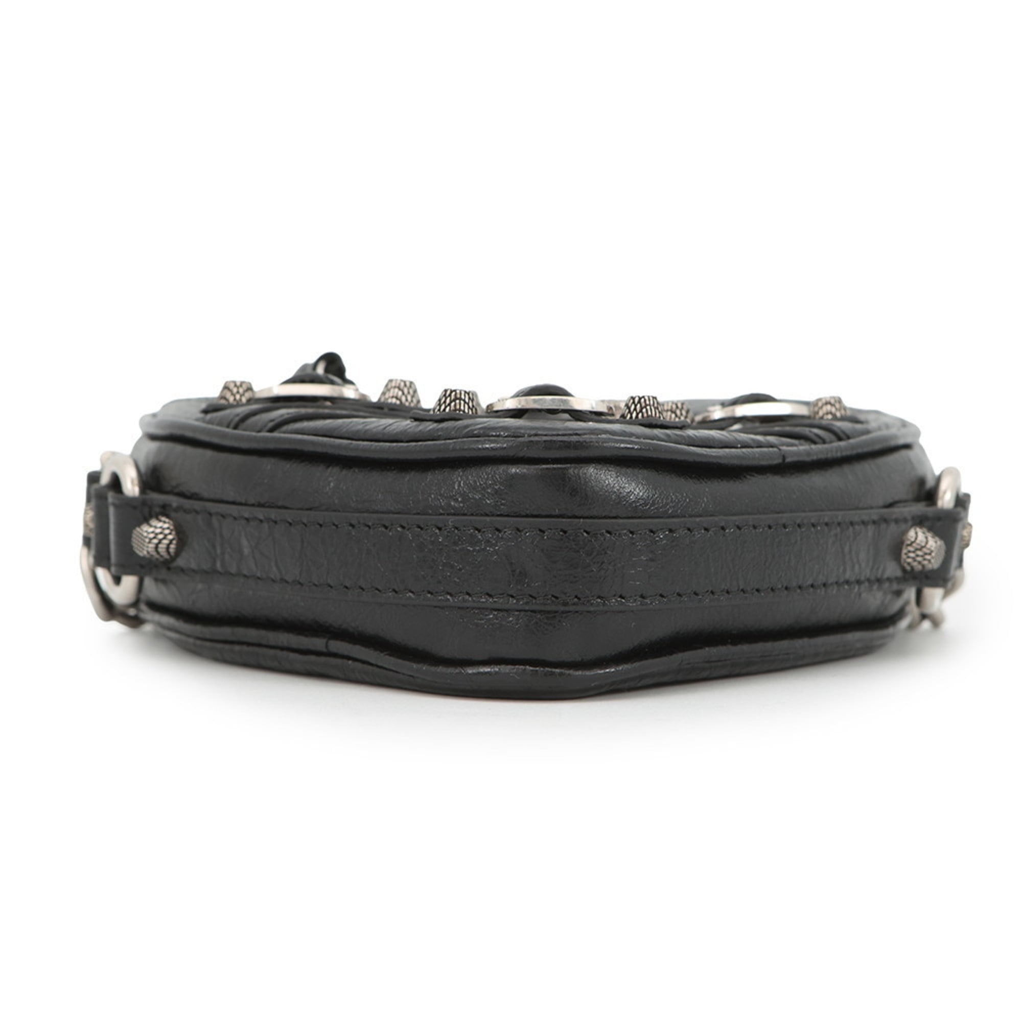 Balenciaga Black Leather Shoulder Bag (Pre-Owned)