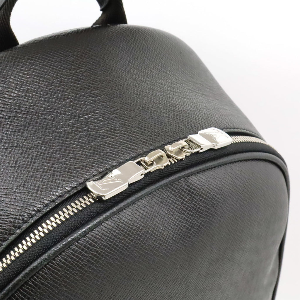 Louis Vuitton Black Noir Taiga Leather Backpack (Pre-Owned)