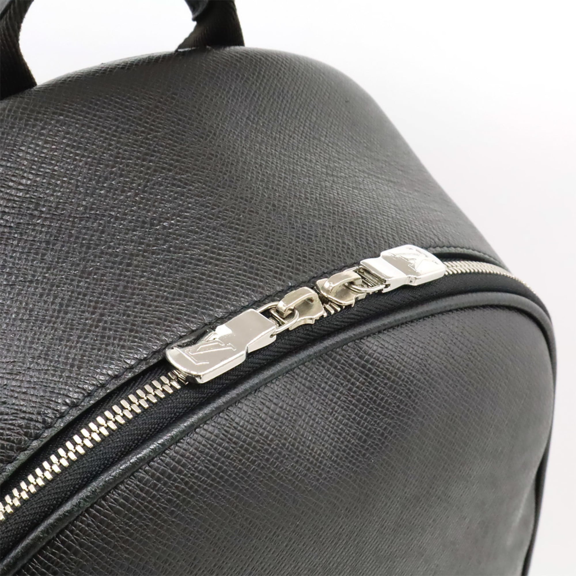 Louis Vuitton Black Noir Taiga Leather Backpack (Pre-Owned)