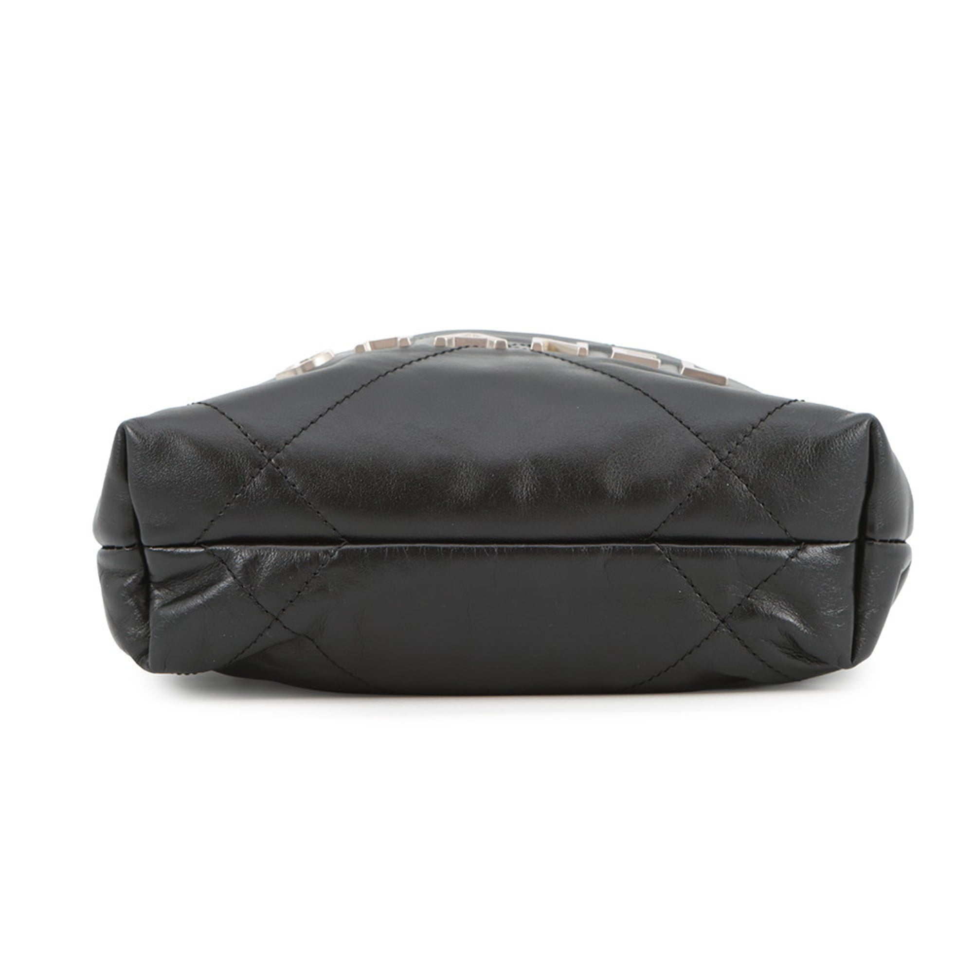 Chanel Black Leather Handbag (Pre-Owned)