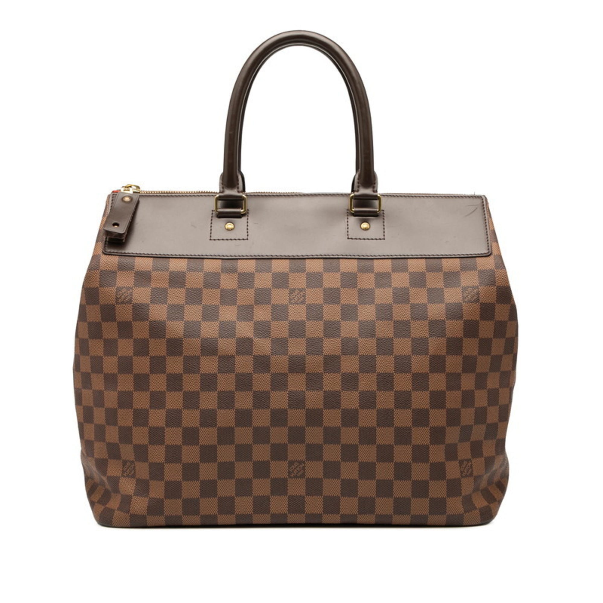 Louis Vuitton Brown Pvc Leather Boston Bag Handbag (Pre-Owned)