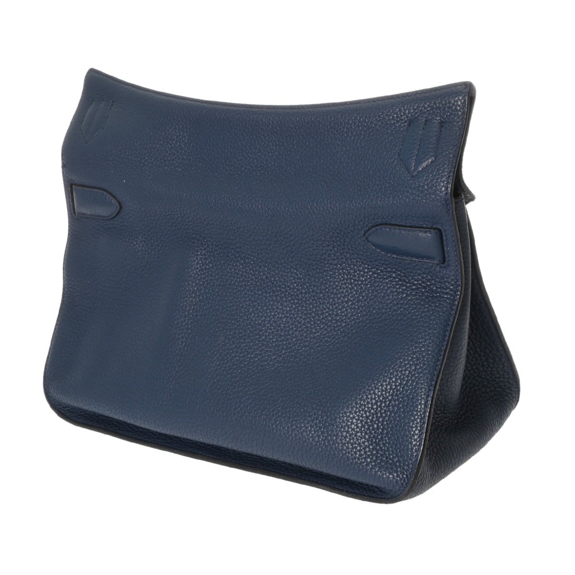 Hermes Blue Taurillon Clemence Leather Shoulder Bag (Pre-Owned)