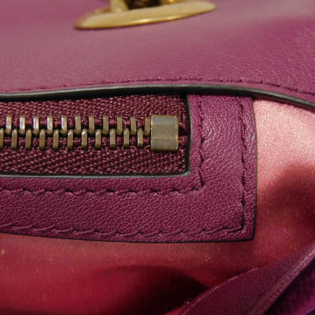 Gucci Purple Velvet Shoulder Bag (Pre-Owned)