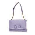 Salvatore Ferragamo Purple Canvas Shoulder Bag (Pre-Owned)