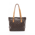Louis Vuitton Brown Monogram Coated Canvas Leather Shoulder Bag (Pre-Owned)
