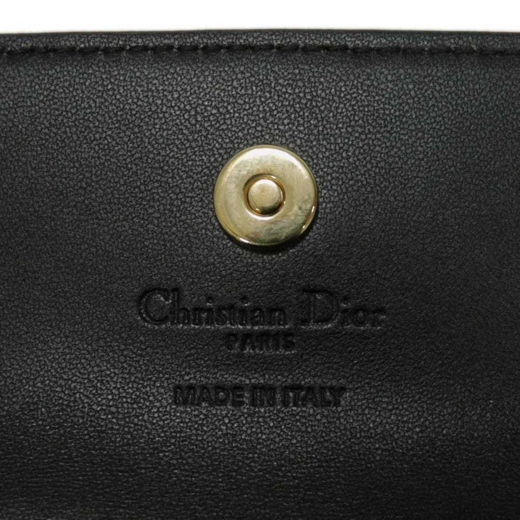Christian Dior Black Leather Wallet (Bi-Fold) (Pre-Owned)