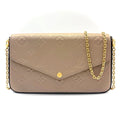 Louis Vuitton Monogram Empreinte Tourterelle Monogram Empreinte Pochette Shoulder Bag (Pre-Owned)