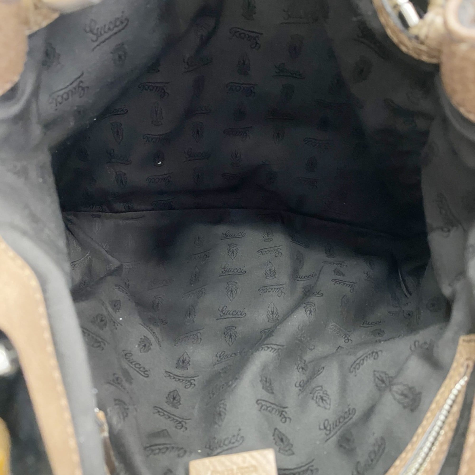 Gucci Brown Leather Tote Bag (Pre-Owned)