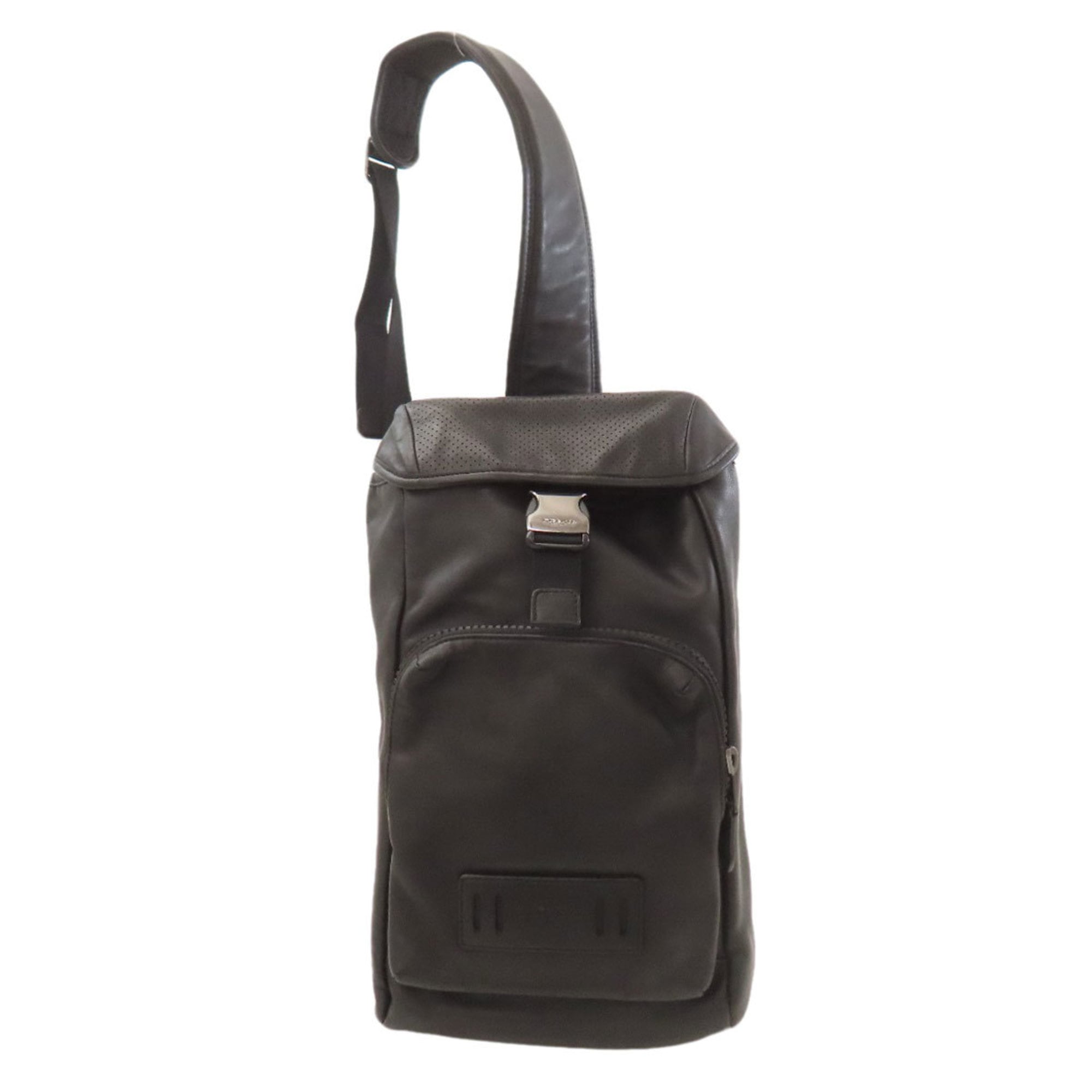 Coach Black Leather Sling Bag (Pre-Owned)