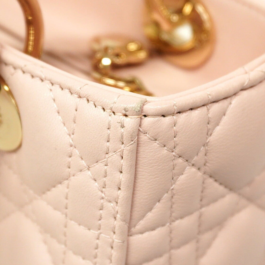 Christian Dior Pink Leather Handbag (Pre-Owned)