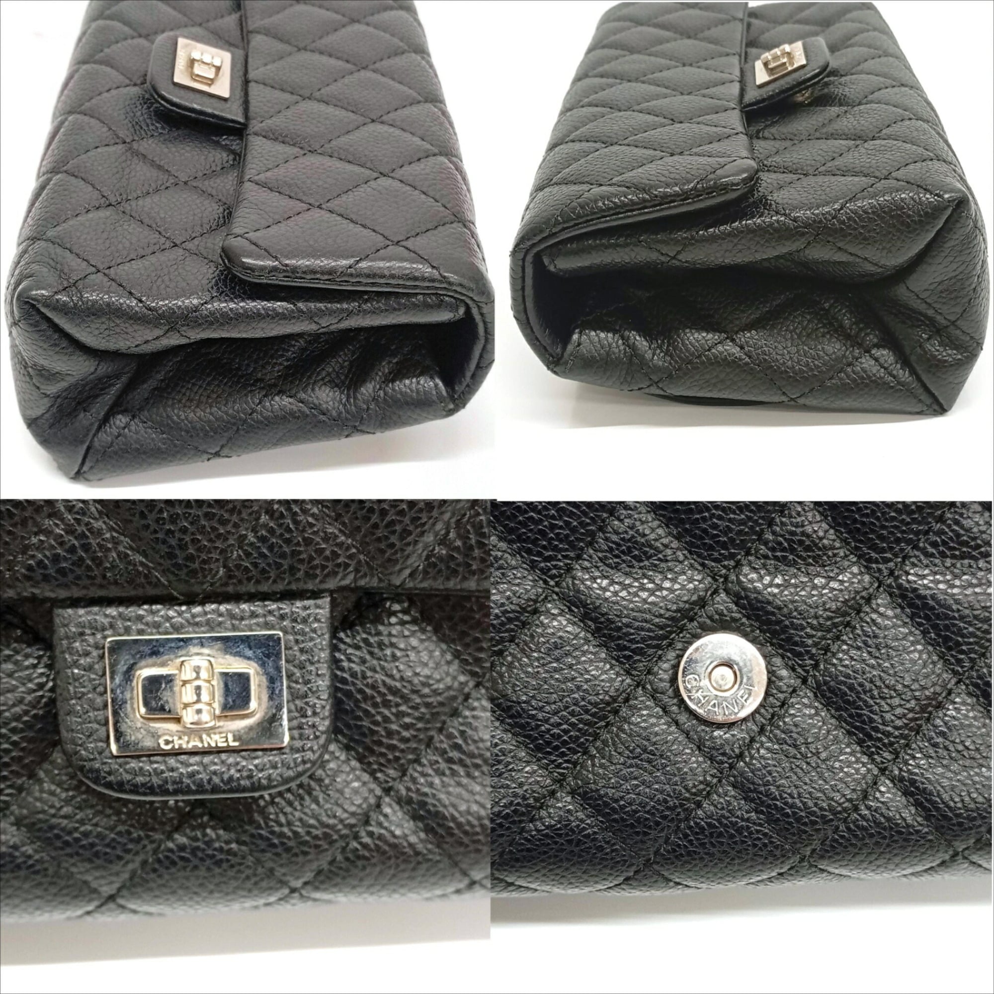 Chanel Black Grained Calfskin Fanny Pack (Pre-Owned)