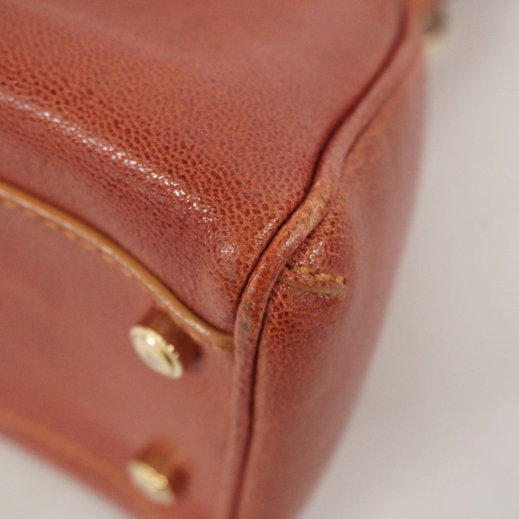 Cartier Brown Leather Handbag (Pre-Owned)