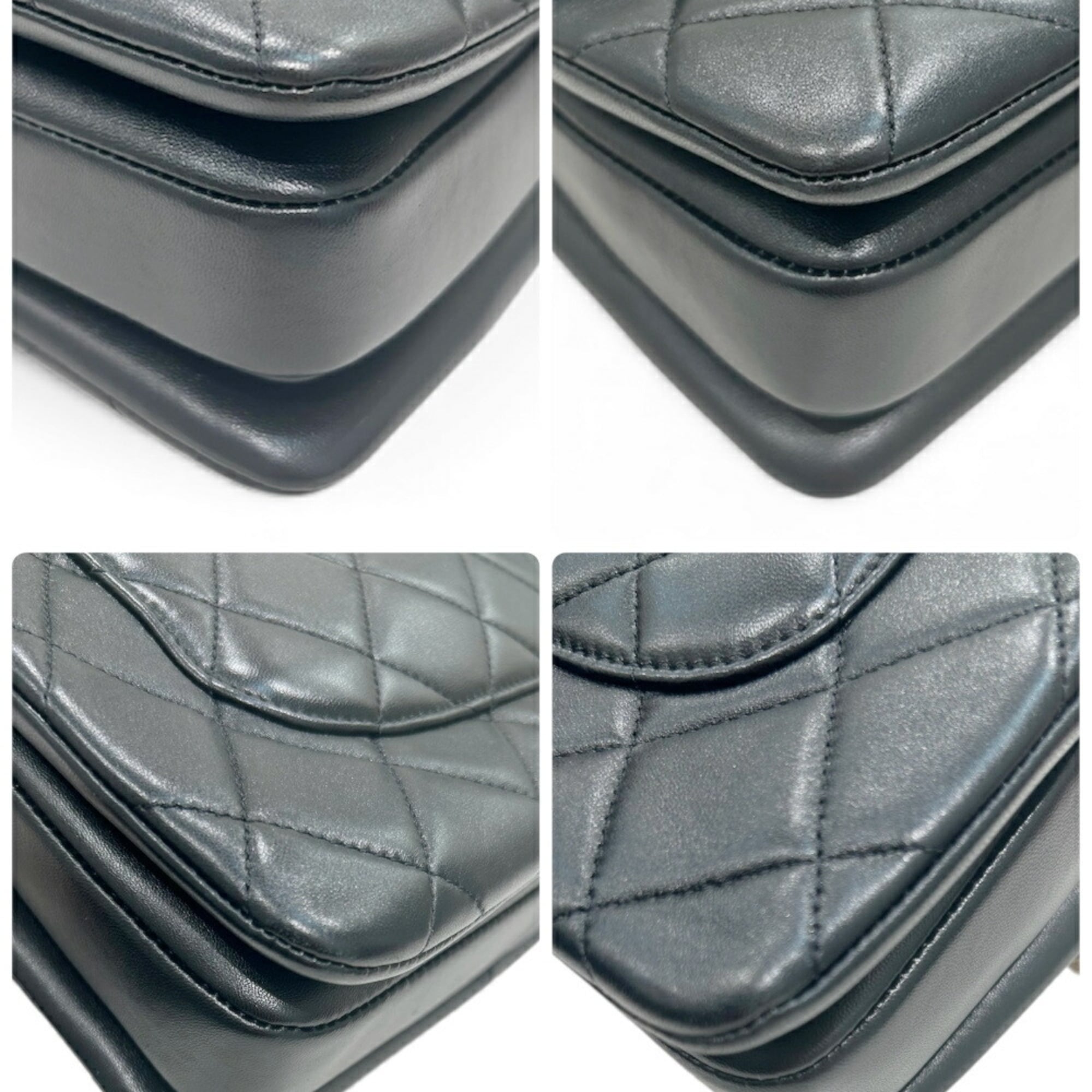Chanel Black Leather Handbag (Pre-Owned)