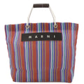 Marni Blue Brown Yellow Nylon Handbag (Pre-Owned)