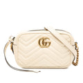 Gucci Ivory White Leather Shoulder Bag (Pre-Owned)