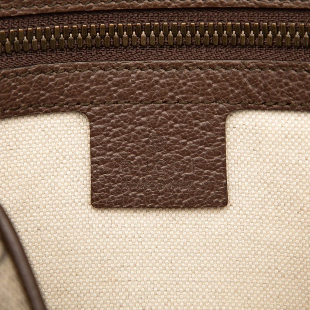 Gucci Beige Brown Pvc Leather Sling Bag (Pre-Owned)