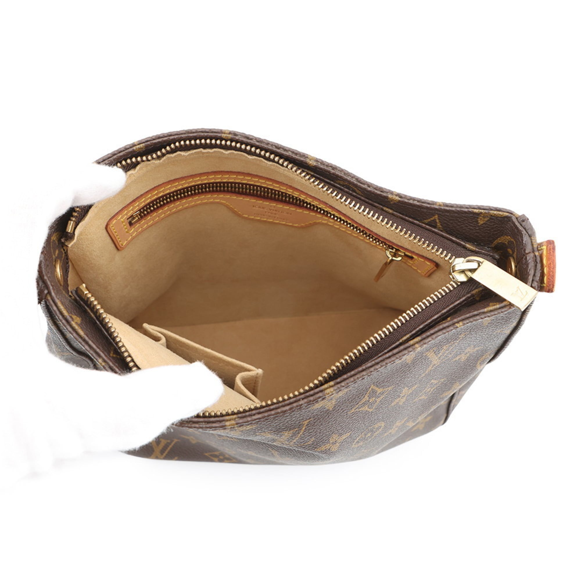 Louis Vuitton Monogram Beige Monogram Shoulder Bag (Pre-Owned)