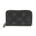 Louis Vuitton Black Noir Monogram Eclipse Canvas Leather Coin Purse/Coin Case (Pre-Owned)
