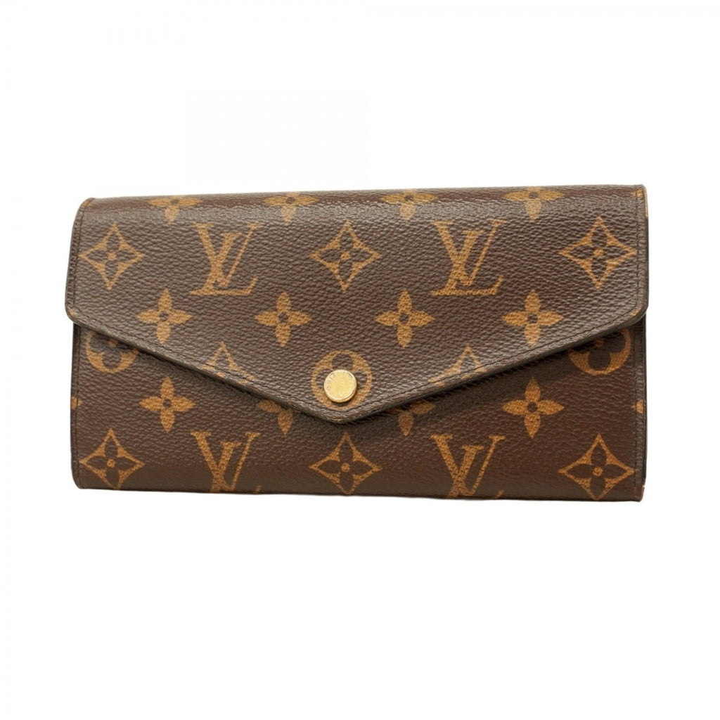 Louis Vuitton Brown Fuchsia Long Wallet (Bi-Fold) (Pre-Owned)