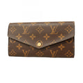 Louis Vuitton Brown Fuchsia Long Wallet (Bi-Fold) (Pre-Owned)