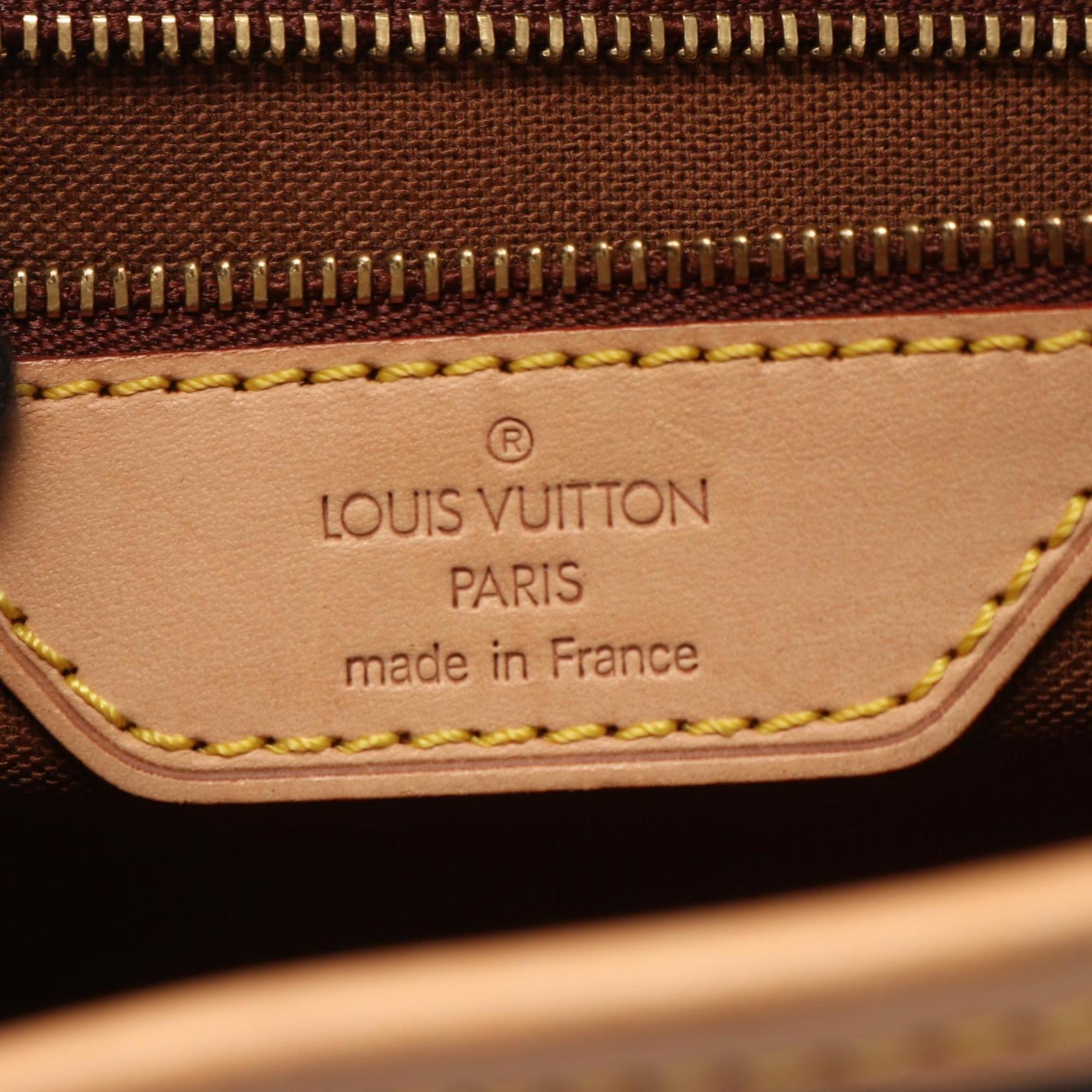 Louis Vuitton Brown Monogram Coated Canvas Leather Shoulder Bag (Pre-Owned)