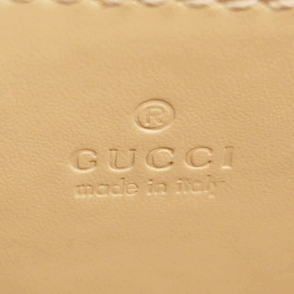 Gucci Beige Leather Shoulder Bag (Pre-Owned)
