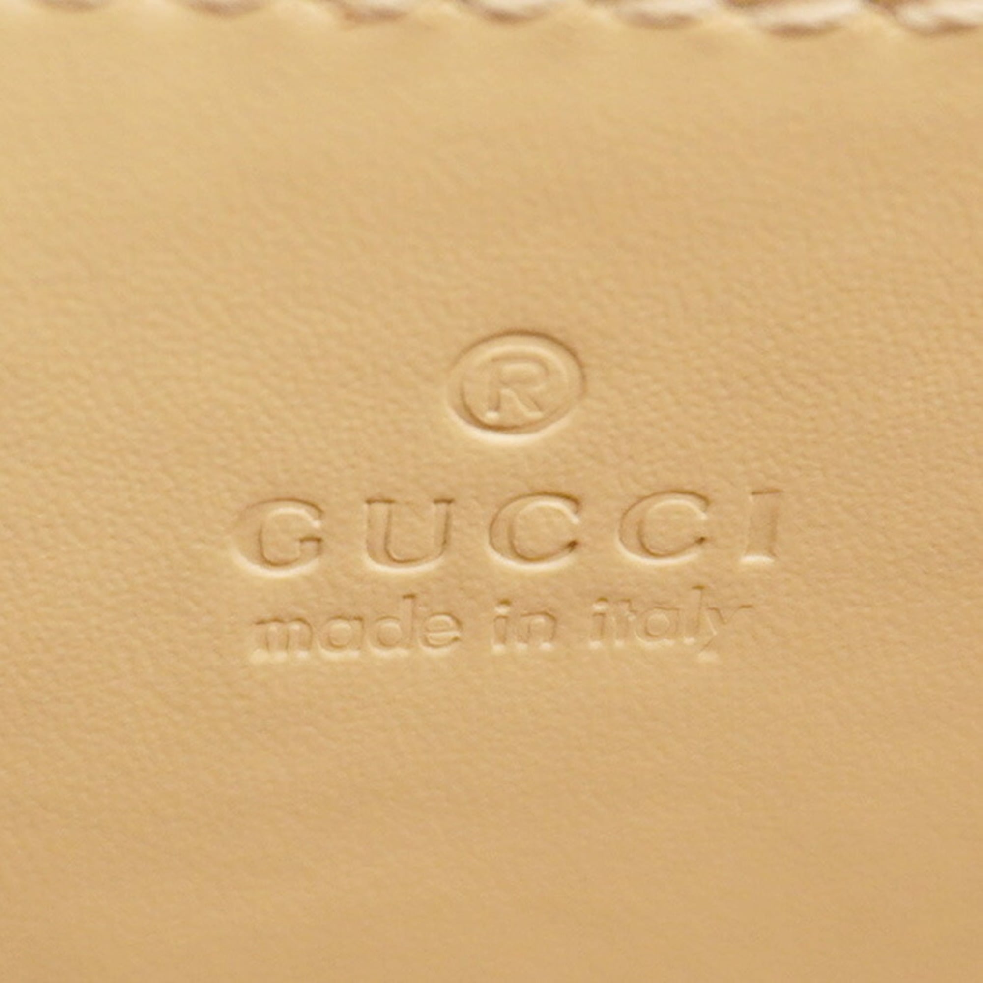 Gucci Beige Leather Shoulder Bag (Pre-Owned)
