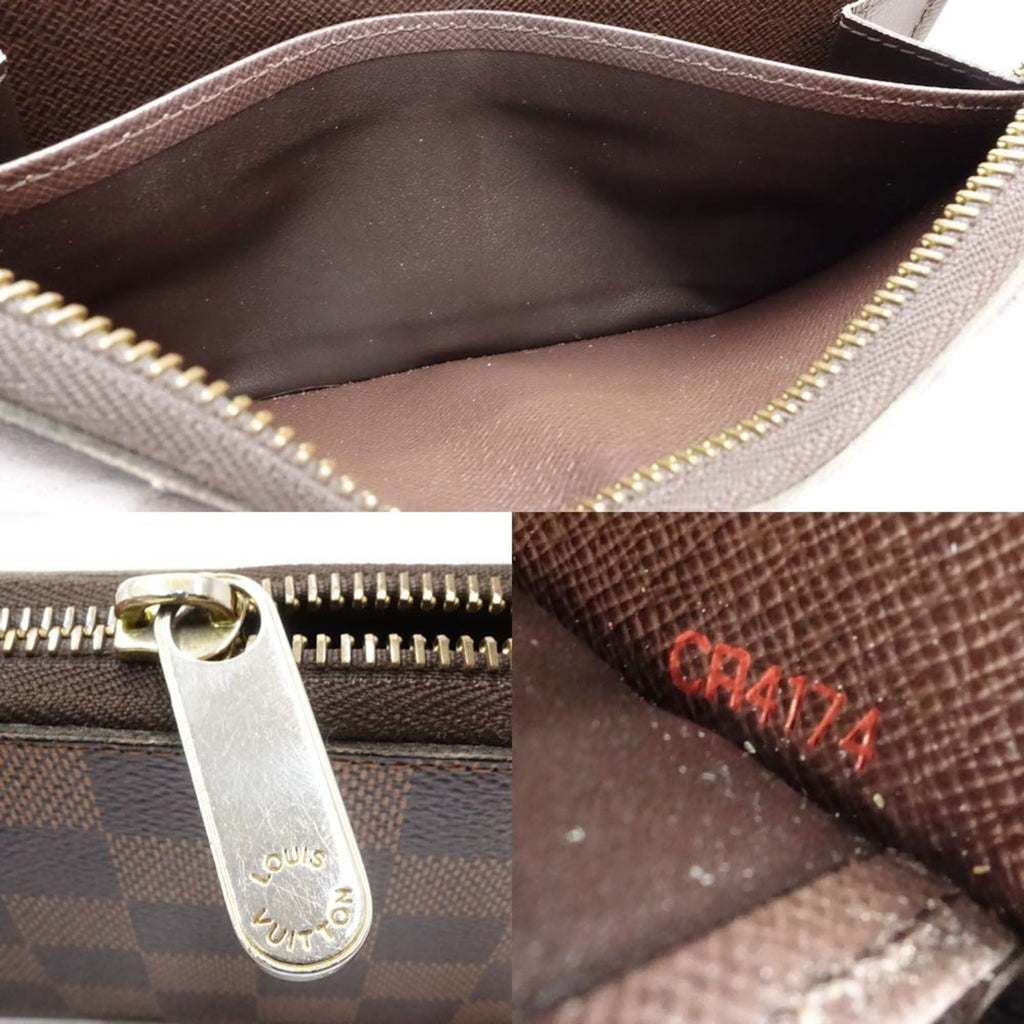 Louis Vuitton Damier Damier Canvas Ebene Damier Canvas Long Wallet (Bi-Fold) (Pre-Owned)