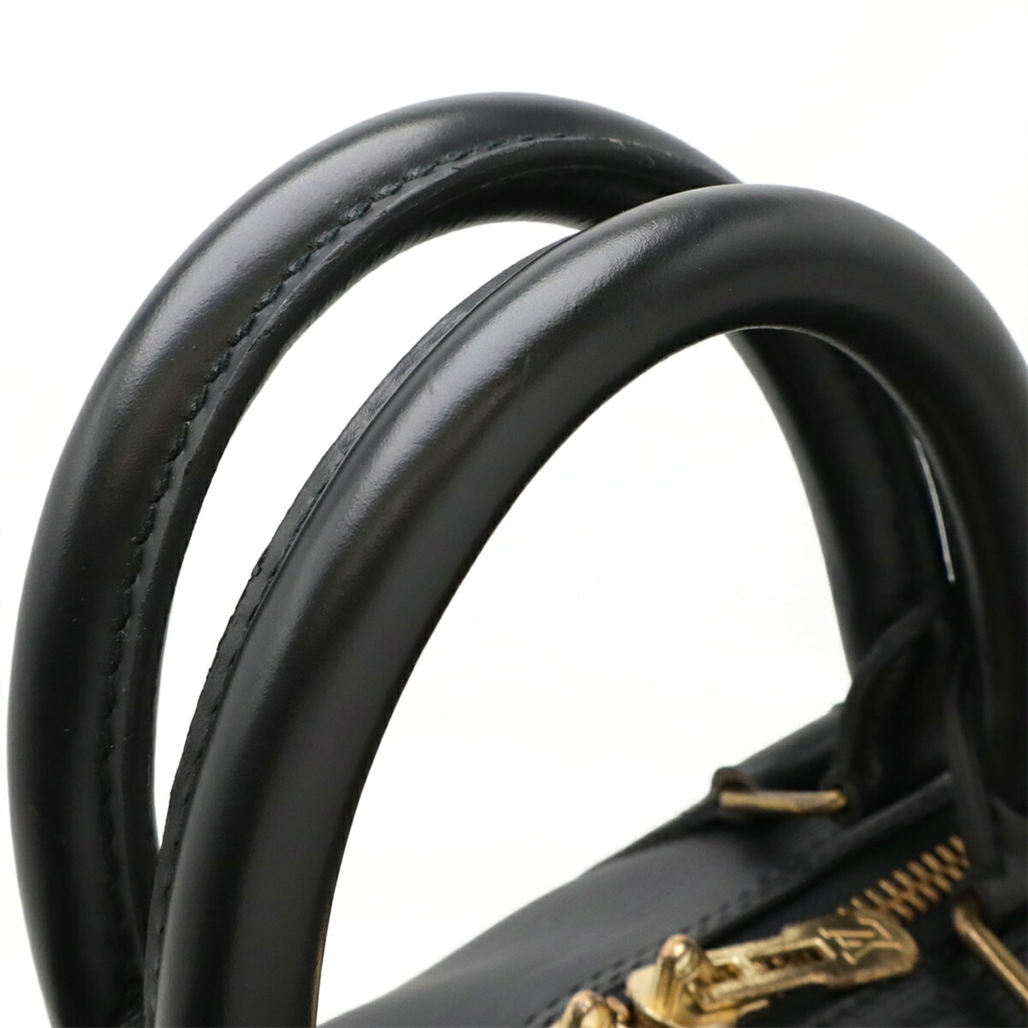 Louis Vuitton Epi Black Noir Epi Leather Boston Bag (Pre-Owned)