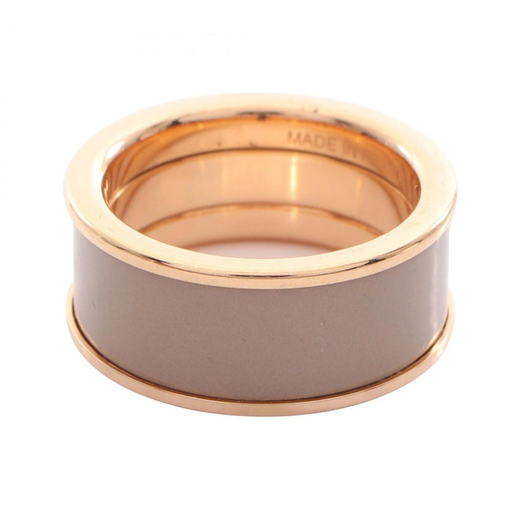 Hermes Gold Beige Gold Plating Band Ring (Pre-Owned)