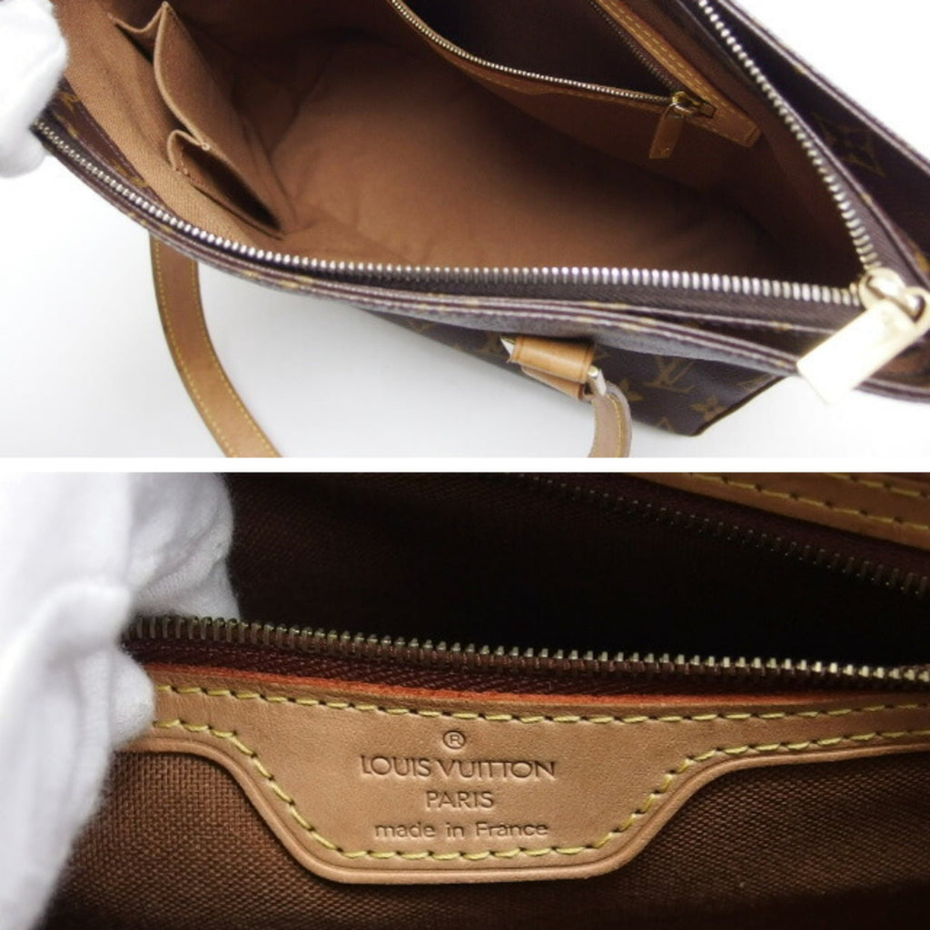 Louis Vuitton Brown Monogram Canvas Handbag Shoulder Bag Tote Bag (Pre-Owned)