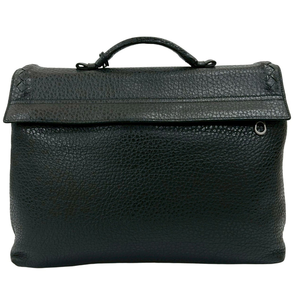 Bottega Veneta Black Leather Briefcase (Pre-Owned)