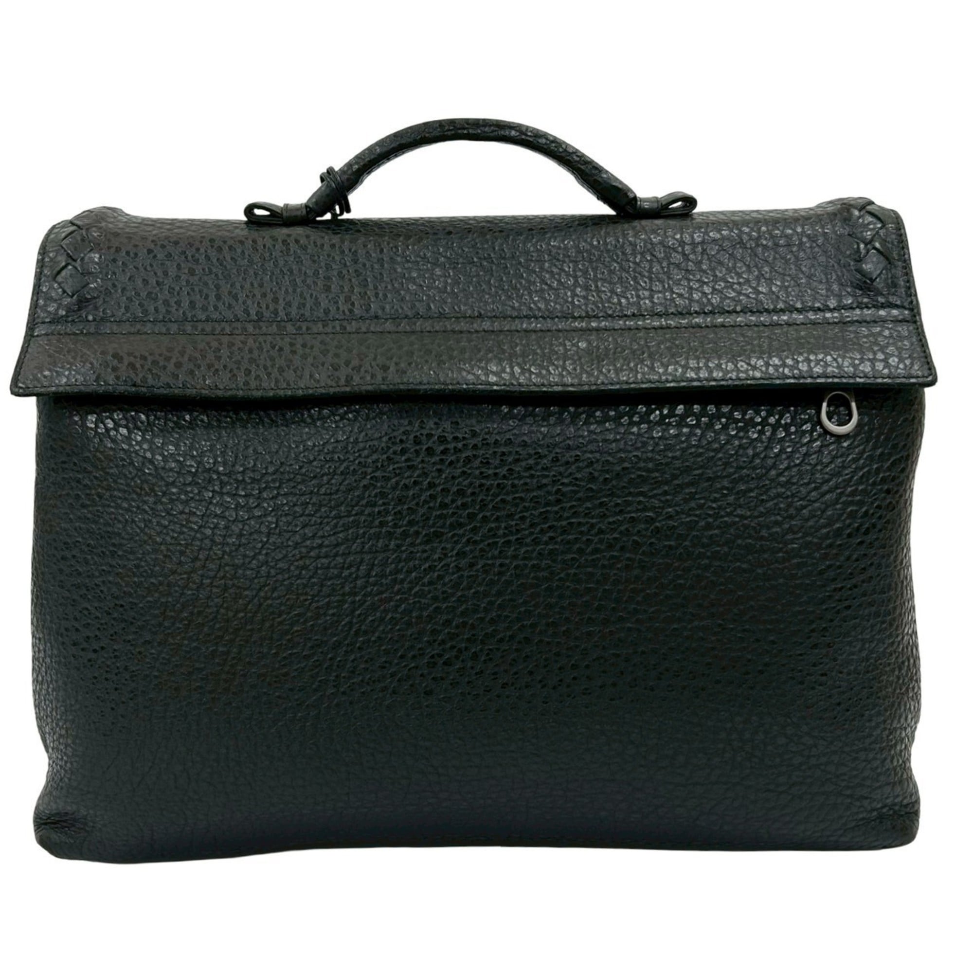 Bottega Veneta Black Leather Briefcase (Pre-Owned)