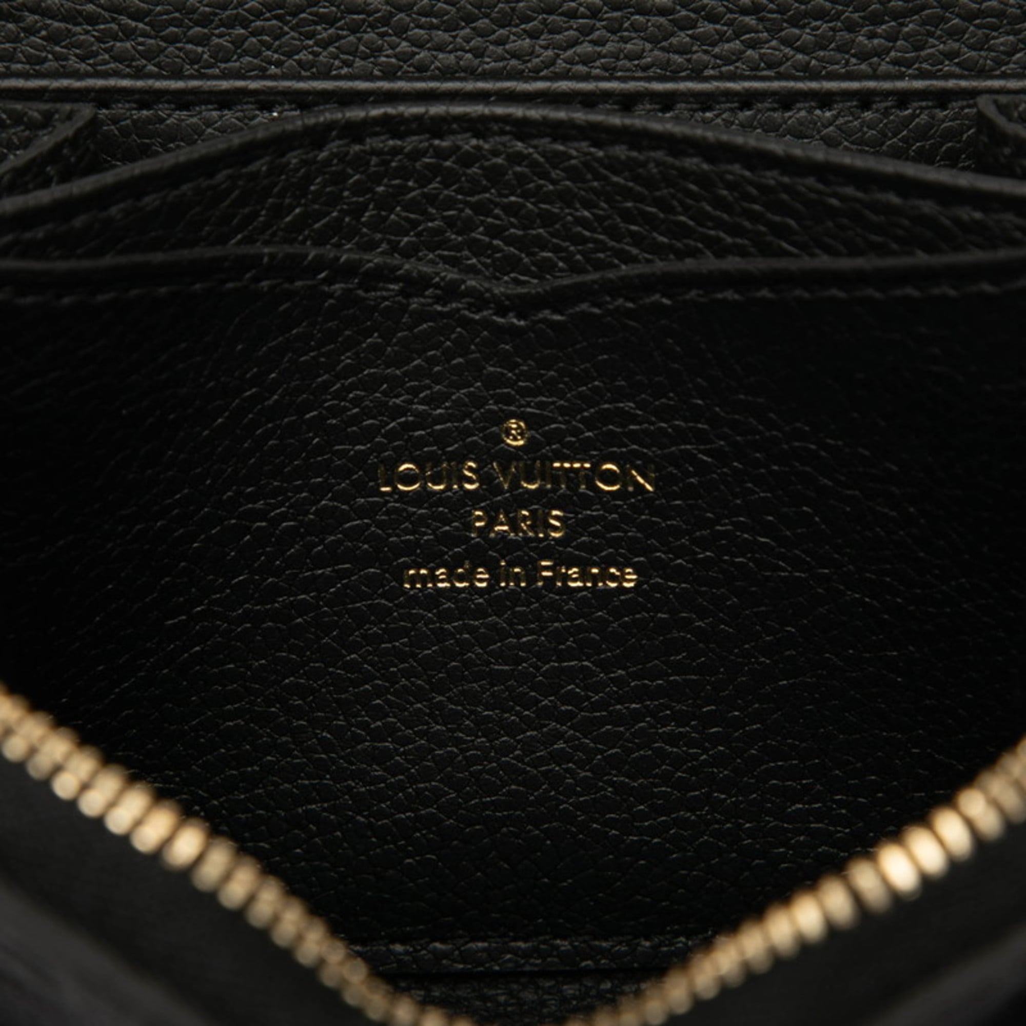 Louis Vuitton Black Noir Leather Coin Purse/Coin Case (Pre-Owned)