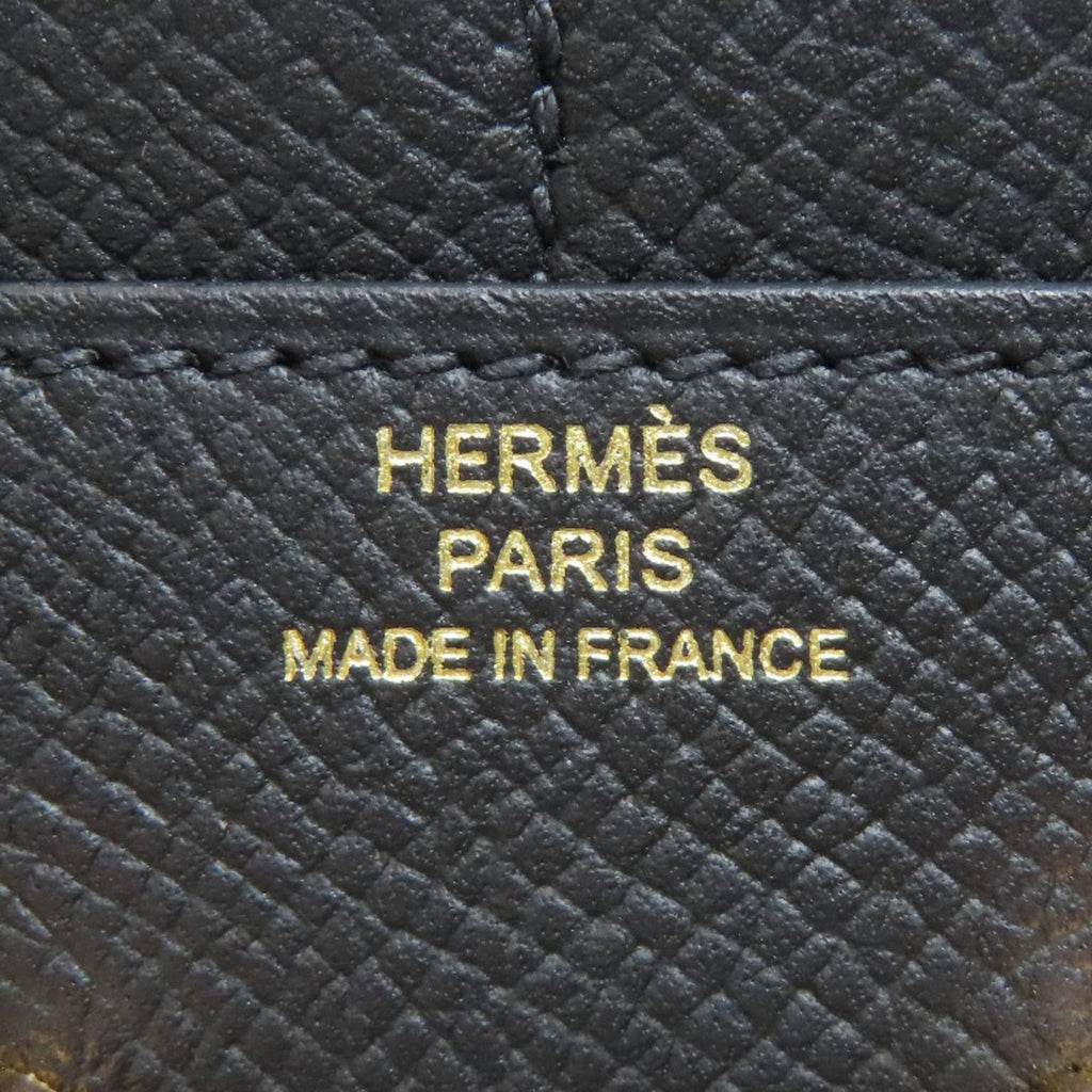 Hermes Black Epsom Leather Coin Purse/Coin Case (Pre-Owned)