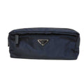 Prada Blue Nylon Clutch Bag Pouch (Pre-Owned)