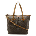 Louis Vuitton Brown Monogram Canvas Shoulder Bag Tote Bag (Pre-Owned)