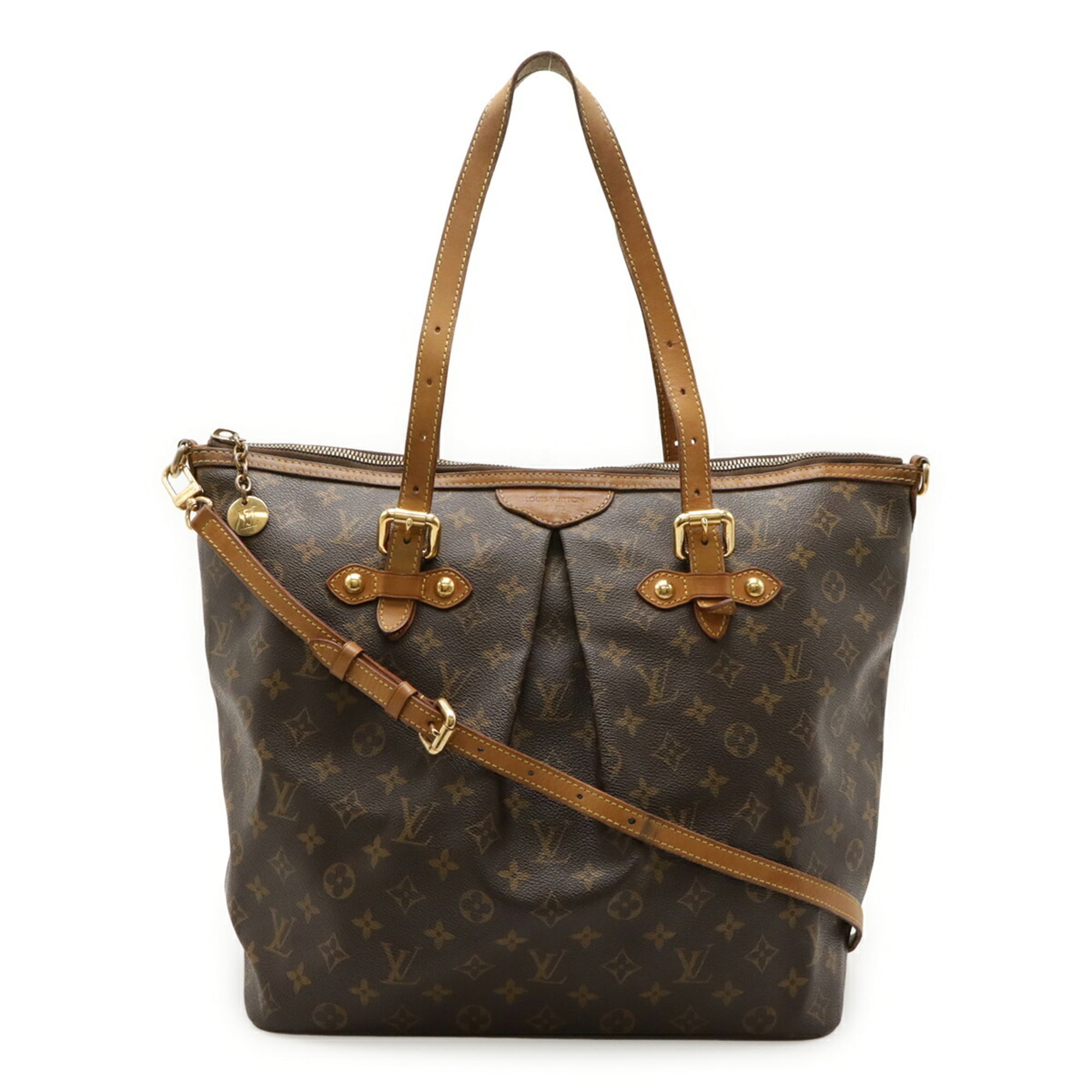 Louis Vuitton Brown Monogram Canvas Shoulder Bag Tote Bag (Pre-Owned)